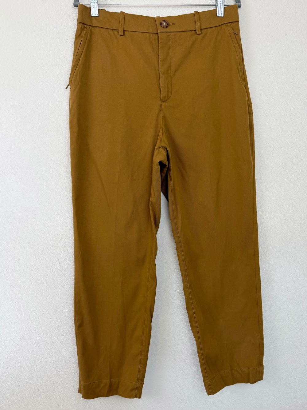 SPANX supersmooth® Stretch Twill Straight Pant in Flax Women's Size Large - Picture 5 of 14